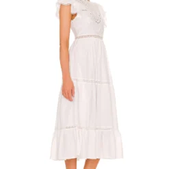 ROBE MI-LONGUE CLAUDETTE White -Promos Charmenta Boutique TULA WD1308 V2