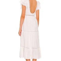 ROBE MI-LONGUE CLAUDETTE White -Promos Charmenta Boutique TULA WD1308 V3
