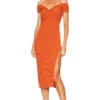 ROBE LIZZIE Burnt Orange -Promos Charmenta Boutique TULA WD1369 V1
