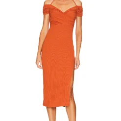 ROBE LIZZIE Burnt Orange -Promos Charmenta Boutique TULA WD1369 V4