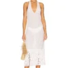 ROBE MI-LONGUE LEVISA White