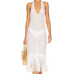 ROBE MI-LONGUE LEVISA White -Promos Charmenta Boutique WAIR WD41 V4