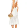 ROBE MI-LONGUE LLUVIA White